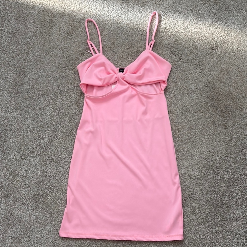 Pink Spaghetti Strap Dress
